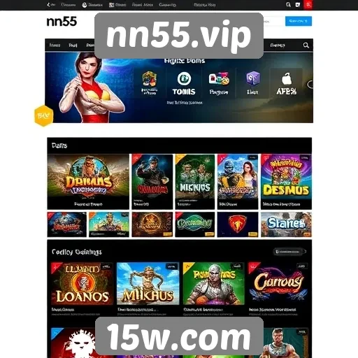 Visão geral das funcionalidades do site nn55.vip